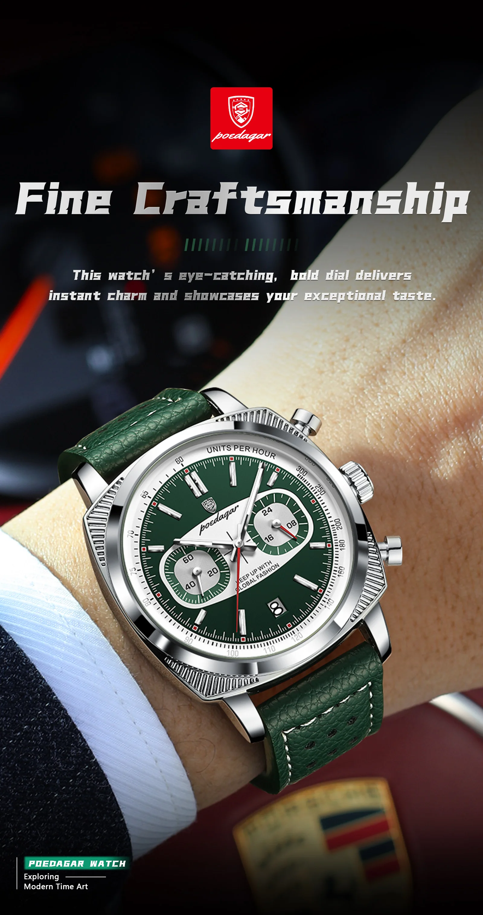 Poedagar 838 Chronograph Men's Watch