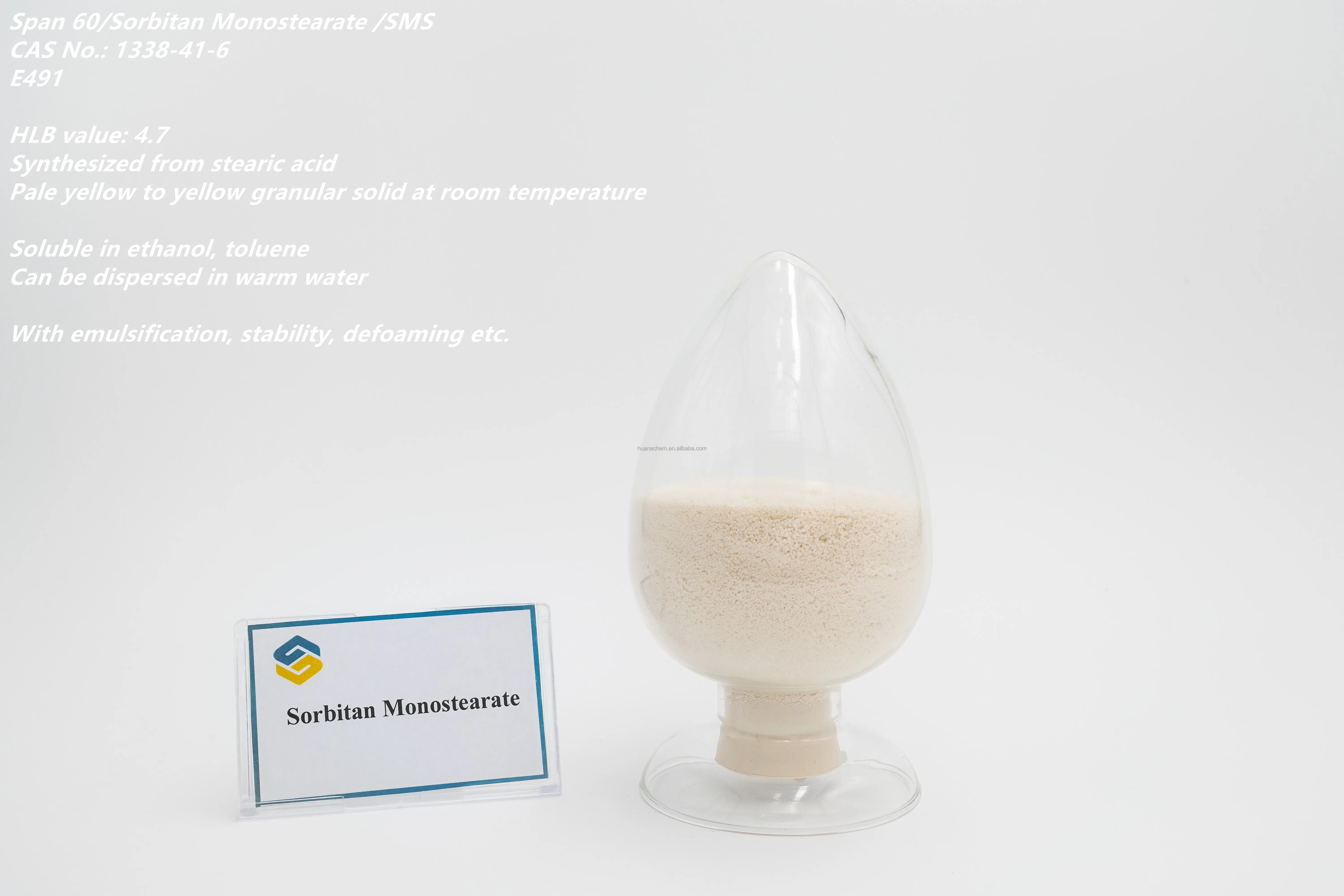 Food Additive Sorbitan Stearate Span 60 E491 For Active Dry Yeast Buy