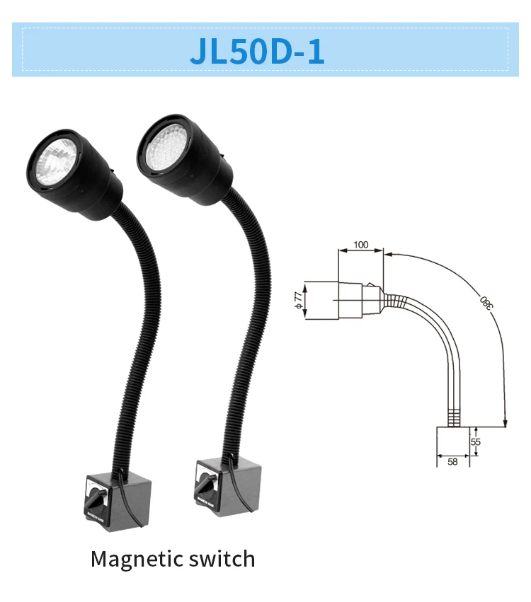 Magnetic Base 5W 110-220V LED Flexible Magentic Light/Machine Work Lights/Milling Light CNC Equipment Tool Lamp 