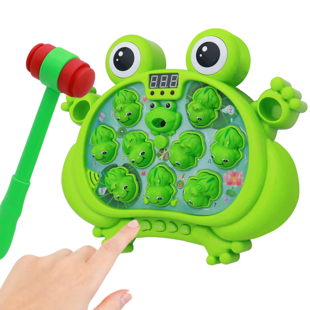 Huiye Interactive Whack A Frog Game For Kids 2 Hammers Included ...