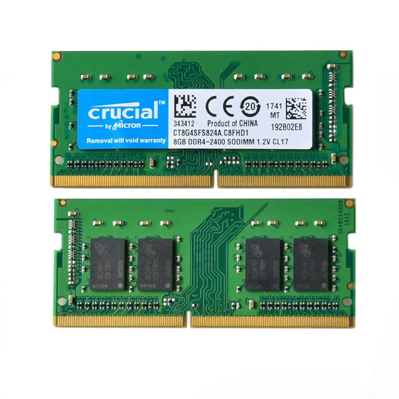 Lot RAM DDR4 Crucial Pour PC Portable - 2666MHz - 32GB/16GB/8GB - Neuf