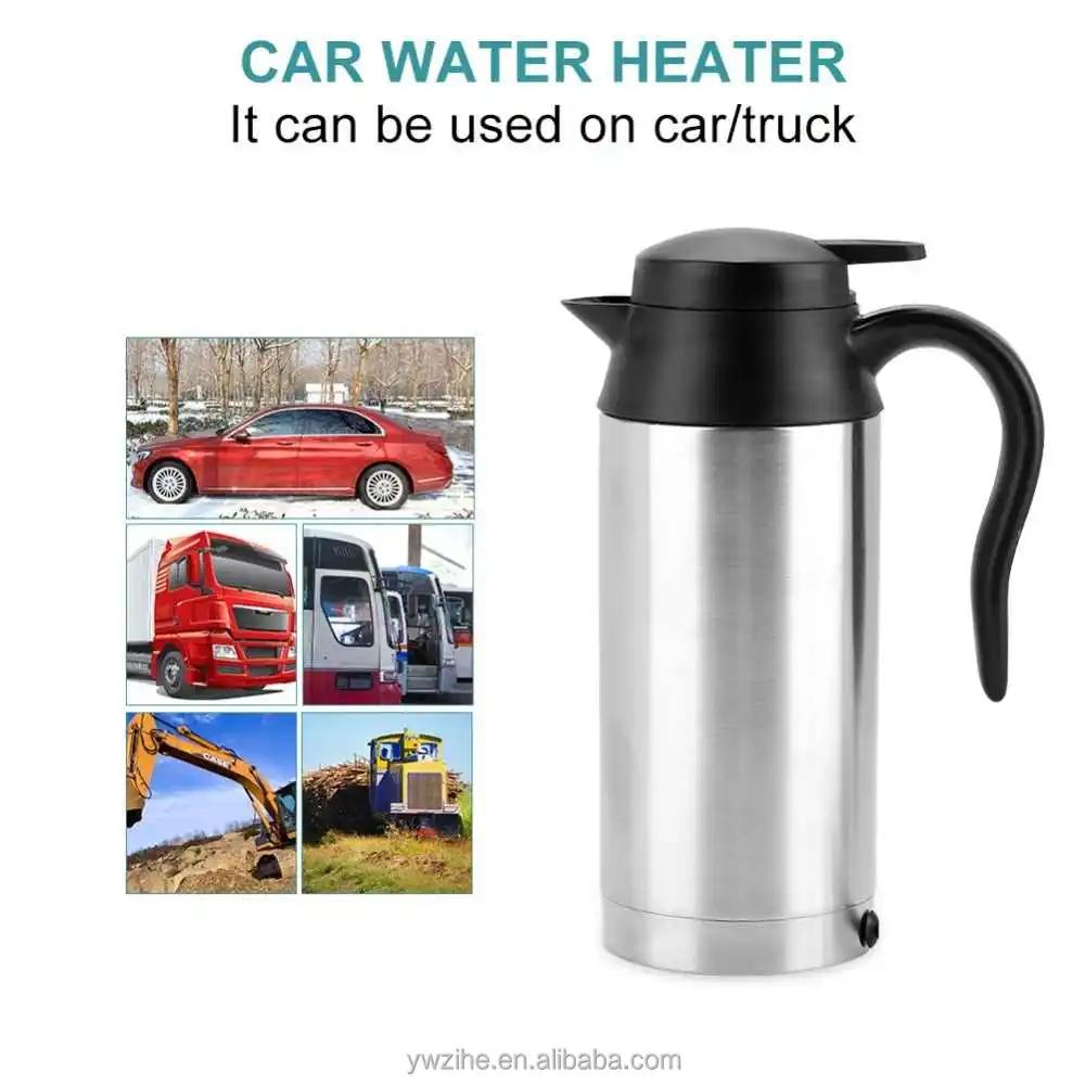 car Kettle Heated Water Tea Coffee Kettle Heater Bottle Travel Car