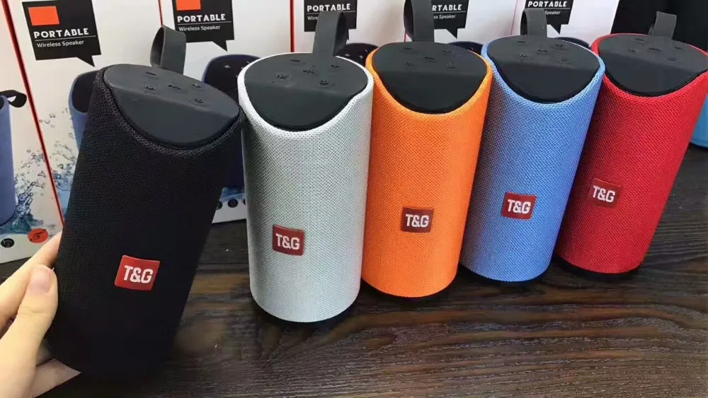 T&G TG113 IPX4 portable bluetooth speaker outdoor waterproof audio wireless TF card TG bass speaker - ANKUX.COM