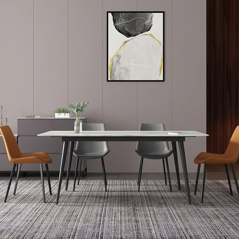 Набор для столовой, современная роскошная круглая мебель для ресторана и столовой в скандинавском стиле, роскошный набор из Металлического Стула и стола из массива дерева