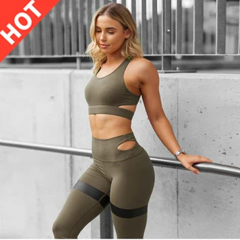 gym sports bra and leggings set