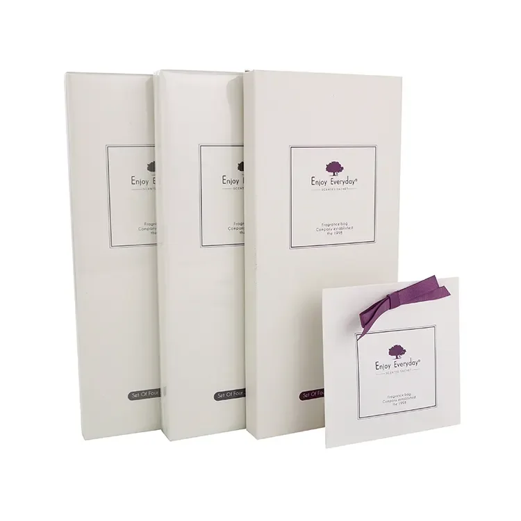 Premium Air Freshener Pouch Hanging Ribbon Paper Bag Scented Sachet Incense Fragrance Home Decoration Bedroom Bathroom Closet