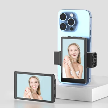 Kingma Wireless Connection Real-time Mirroring Phone Vlog Selfie Monitor Screen and Clamp Mount Kit for Smartphone