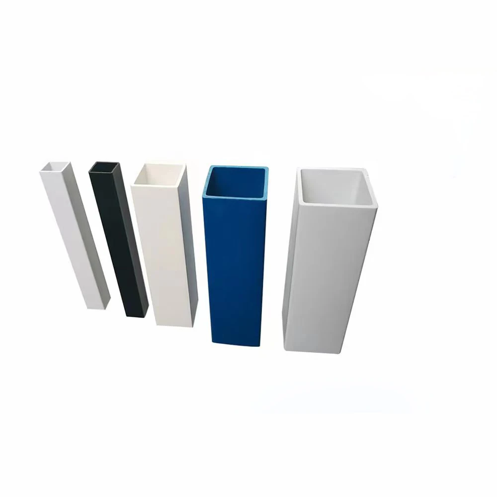 square PVC Pipe  Rectangular Pvc Tubes for Storing Goods PVC square Pipe Square Plastic Tubing Customize Plastic Box Sections