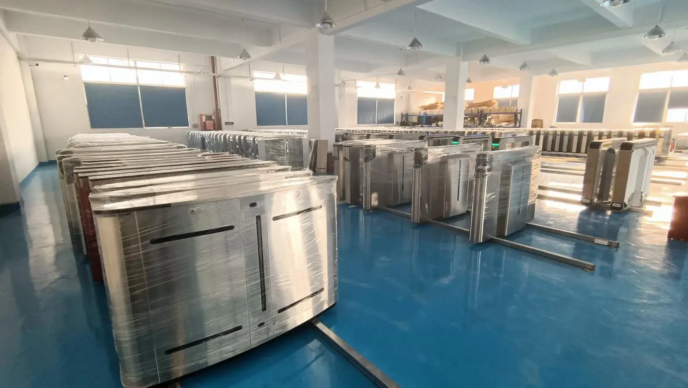 Fingerprint Access Control Tripod Turnstile Rotating Bar Tripod Gate