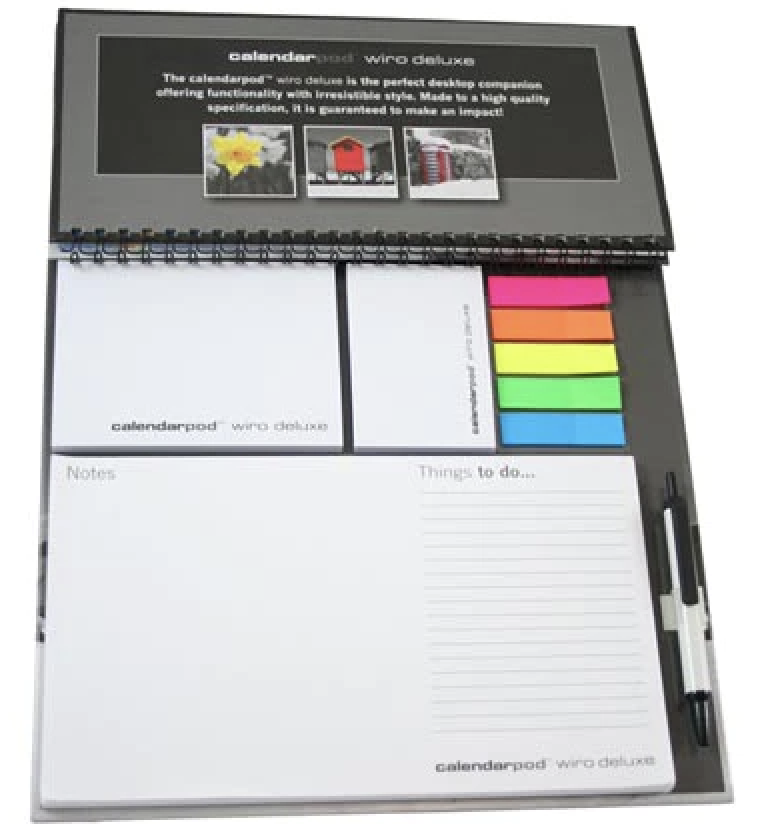 Пользовательский 2023 настольный календарь с блокнотами и