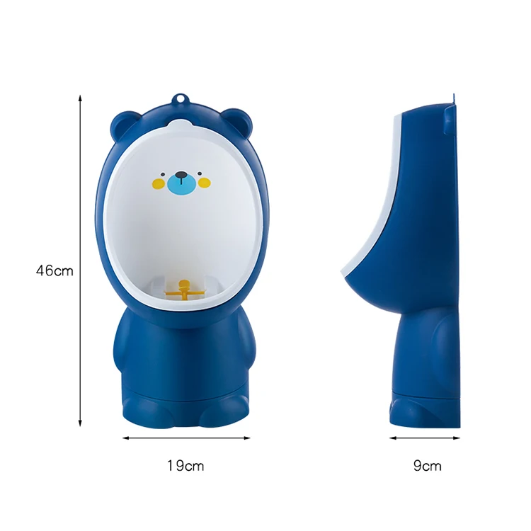 Plastic Urinal Bucket Bear Pattern Designs Potty Training 3adjustment Boys Pee Trainer