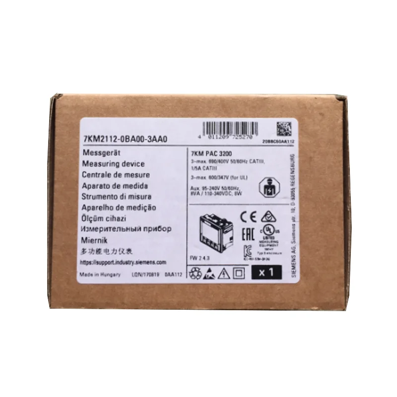 New Original 7KM2112-0BA00-3AA0 SENTRON power measuring meter. Precisely monitors electric energy parameters, power quality and load status, clear display & stable communication, widely used in industrial distribution 