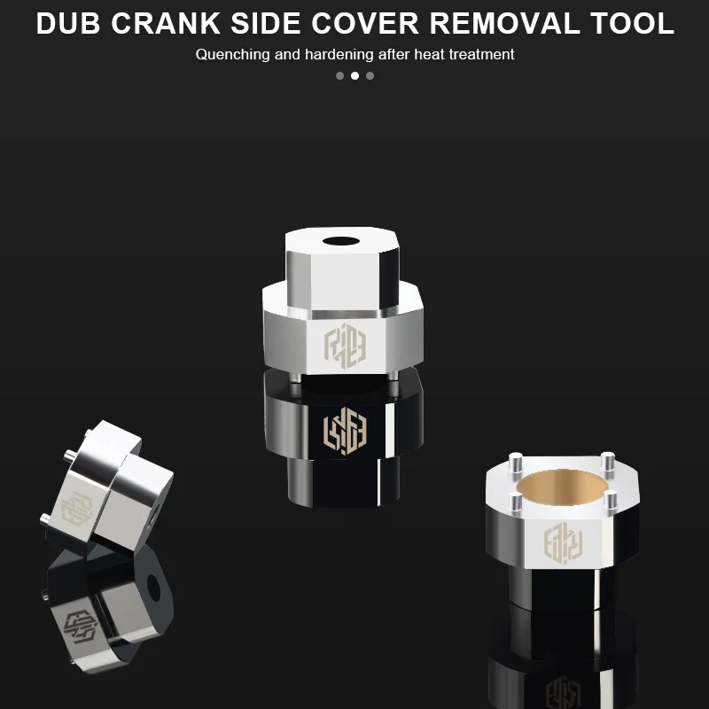 RIDERACE Bike Crank Arm Stainless Steel Compact Crankcase Cover Removal Tool Bicycle Crank Bolt Extractor Tool for SRAM DUB BB30