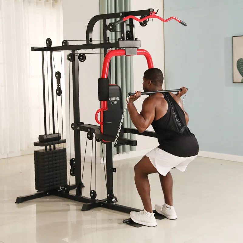 Multi Function Strength Fitness Gym Equipment Multifunction Single Station Home Gym for Body Workout