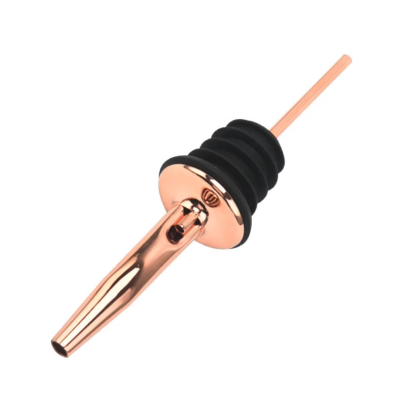 Stainless Steel Metal Customized Color Olive Oil Liquor Vinegar Wine Bottle Pourer Tapered Stopper Spout Save Function