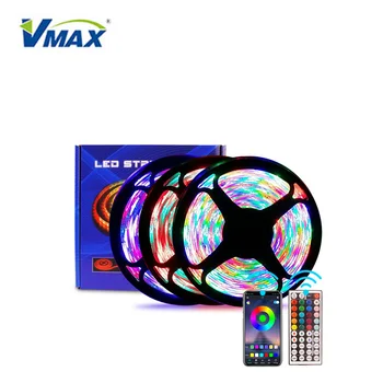 Vmax smart wifi/BT flexible waterproof 5 10 metres 10M 2835 rgb led strip lights for holiday lighting