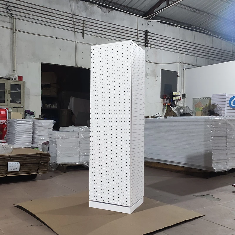 Mingtang Rotator Display Pegboard, Jewelry Display 360 Rotating Tower, Floor Standing Rotating Jewelry Display Stand