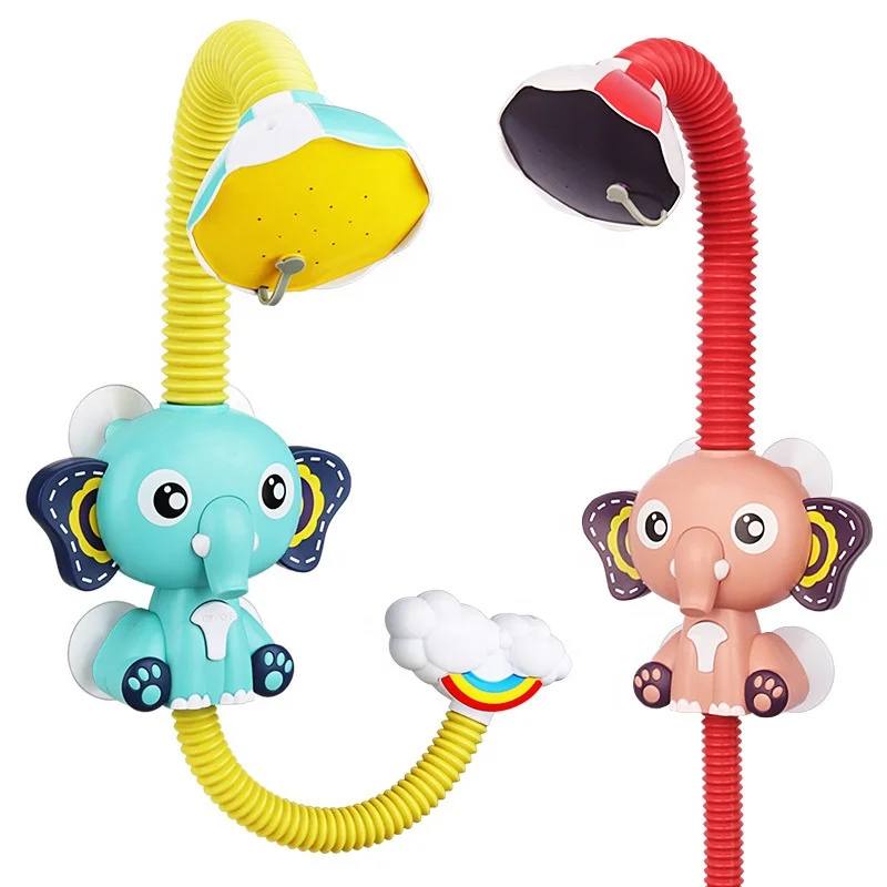 Electric Elephant Water Spray Bath Toys For Kids Baby Bathroom