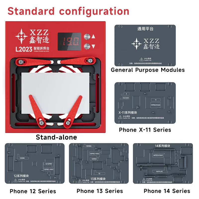 XZZ L2023 Middle Layer Heating Face ID PCB Board Repair Tool Heating Platform Preheater for Iphone X/11/12/13/14/15/16 Pro/Max