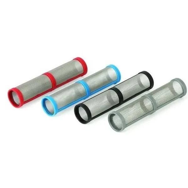 Plastic Mini Type Filters Airless Spray Pump Filters for Sale Factory 30 60 100 200 Mesh Length 91mm