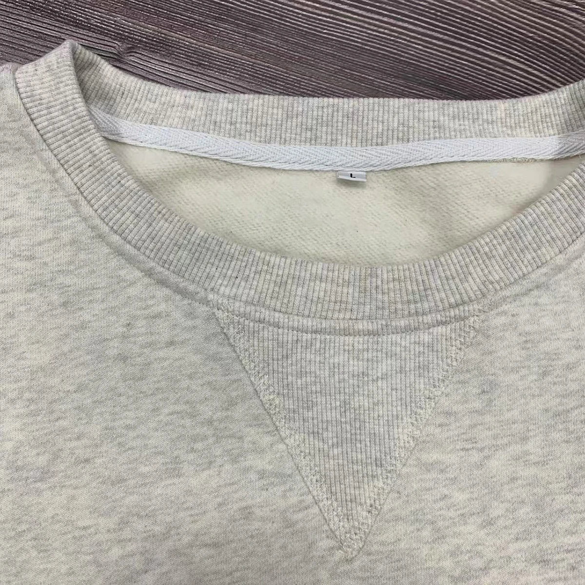 Embroidered OEM Men Pullover Pattern Knitwear Blank Winter 50 Cotton 50 Polyester Fleece Men O Neck Sweatshirts