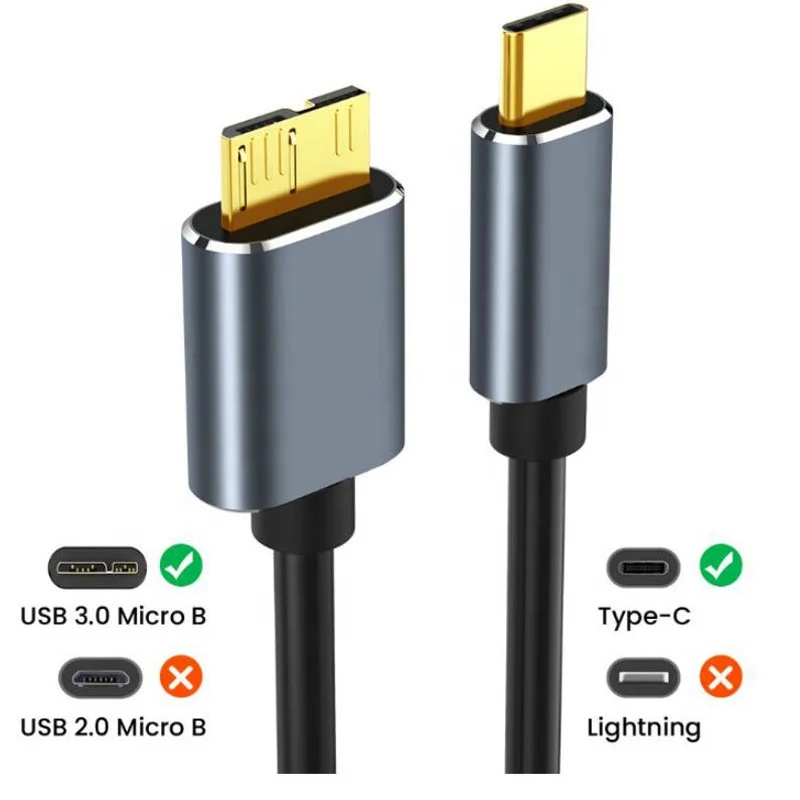Usb C To Micro B 3.0 Cable Charger Cord Compatible With Toshiba Seagate
