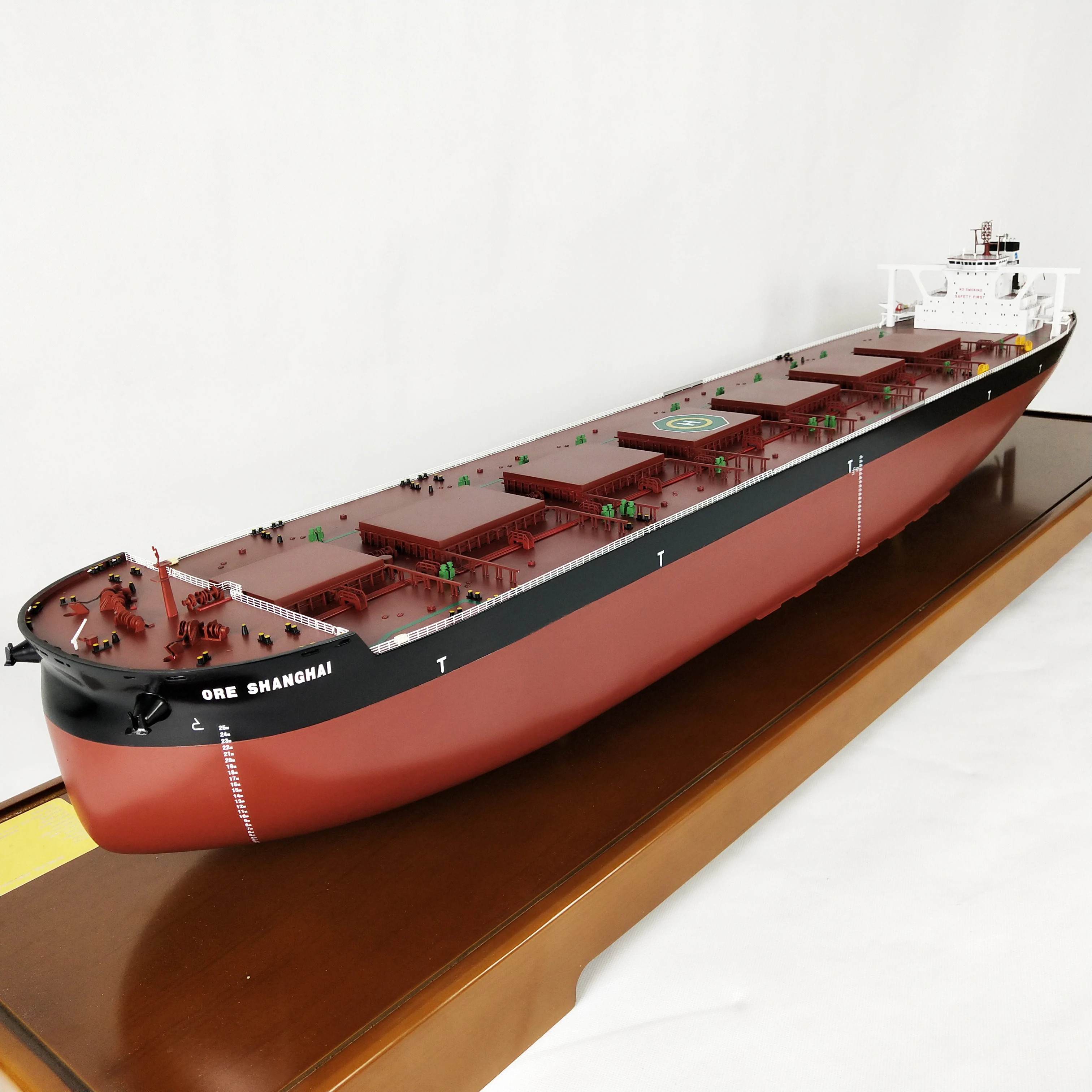 【N】O.A.S Handmade Customized 145cm Bulk Cargo Ship Model Factory Shipping Gift Model for Christmas or Father's Day