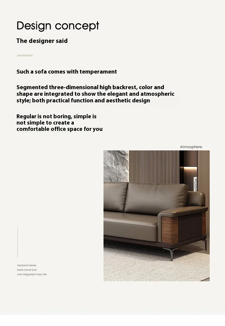 Best Price Modern Modular Office Room Furniture Foldable PU Leather Sofa Coffee Table Set Simple and Stylish