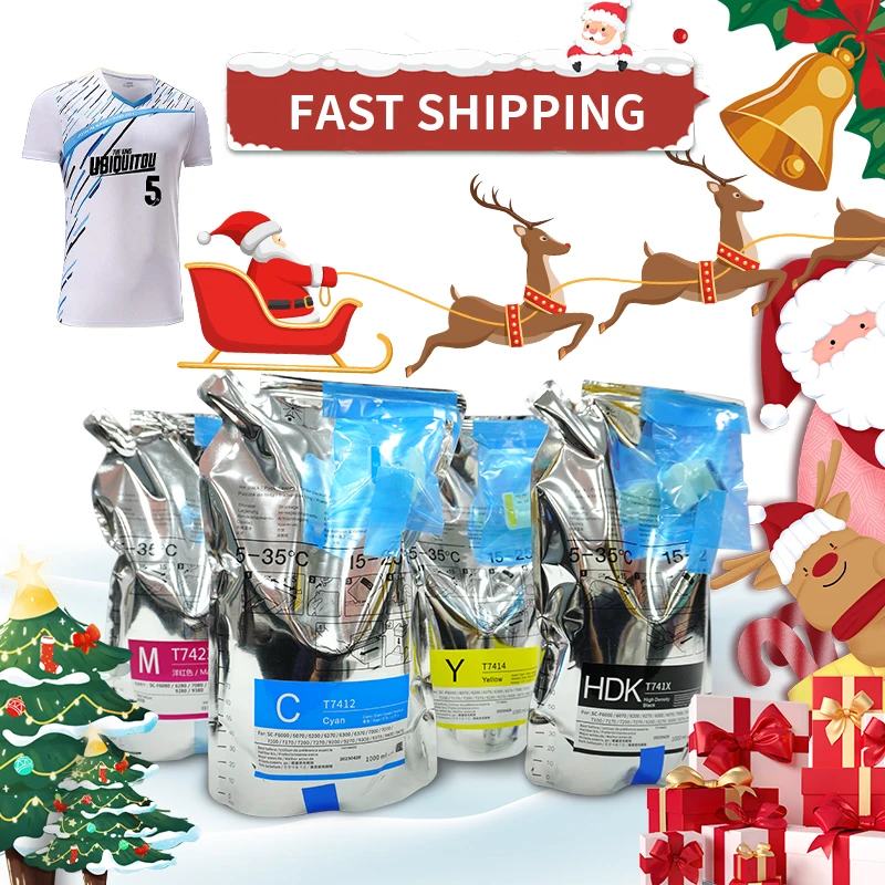 1000ml Dye Sublimation Ink for Epson  F6200 F7200 F9200 F6270 F7270 F9300 Printer to Print Christmas T-shirts, Mugs and so on