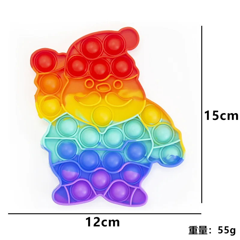 Hot Sale Silicone Push Bubble Pop Fidget Sensory Stress Release Toy Educational Autism Relief Anxiety Stress Toy