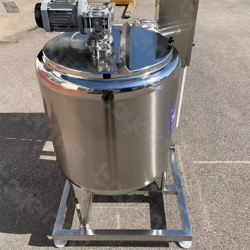 500l 1000l 2000l 5000l Milk Cooling Tank Industrial Fridge Milk Juice Cooler Machine Milk Refrigerator Storage Tanks with Mixer