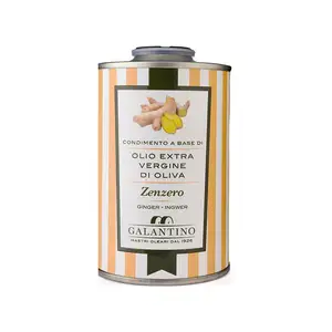 Ginger-Infused Extra Virgin Olive Oil 12 Cans/Box - Italian Olive Oil
