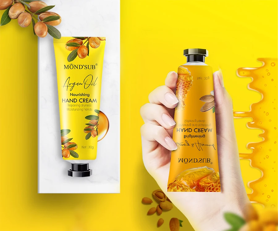 Милый органический увлажняющий отбеливающий лосьон с витамином C и логотипом на заказ, мини-фирменный крем для рук, подарочный набор