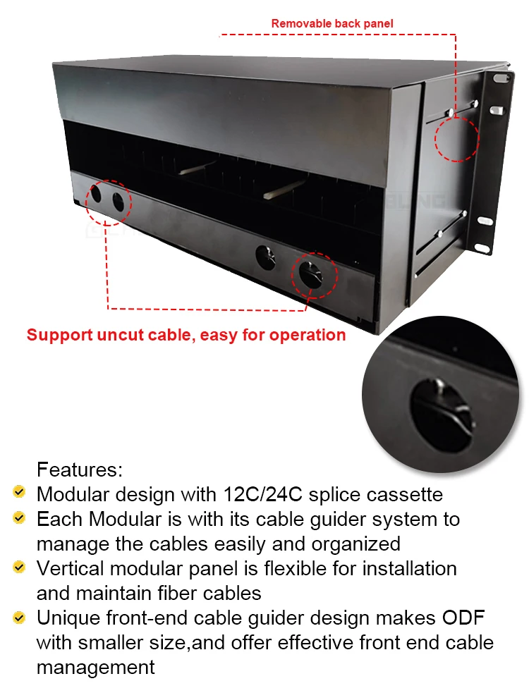 Gcabling 144 Core Sc Fibra Rack Mount Distribution Frame 288 Port Lc ...