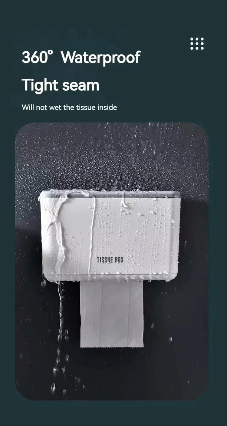 Hot Sale Modern Wall-Mounted Toilet Paper Rack Punching Free Waterproof Tissue Boxes Dispenser Mobile Phone Shelf for Bathroom factory