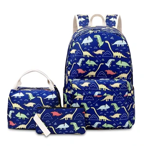 Custom Student Dinosaur Mochilas Schoolbag Boy Girls Child Set School Bag Backpack