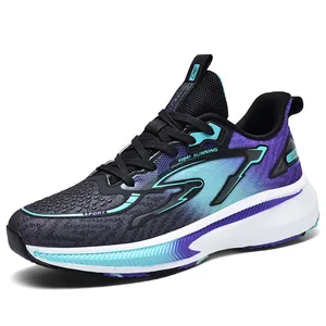 Men's High Quality Casual Sport Shoes Luxury Breathable Mesh Sneaker with Carbon Board for Summer Outdoor Running