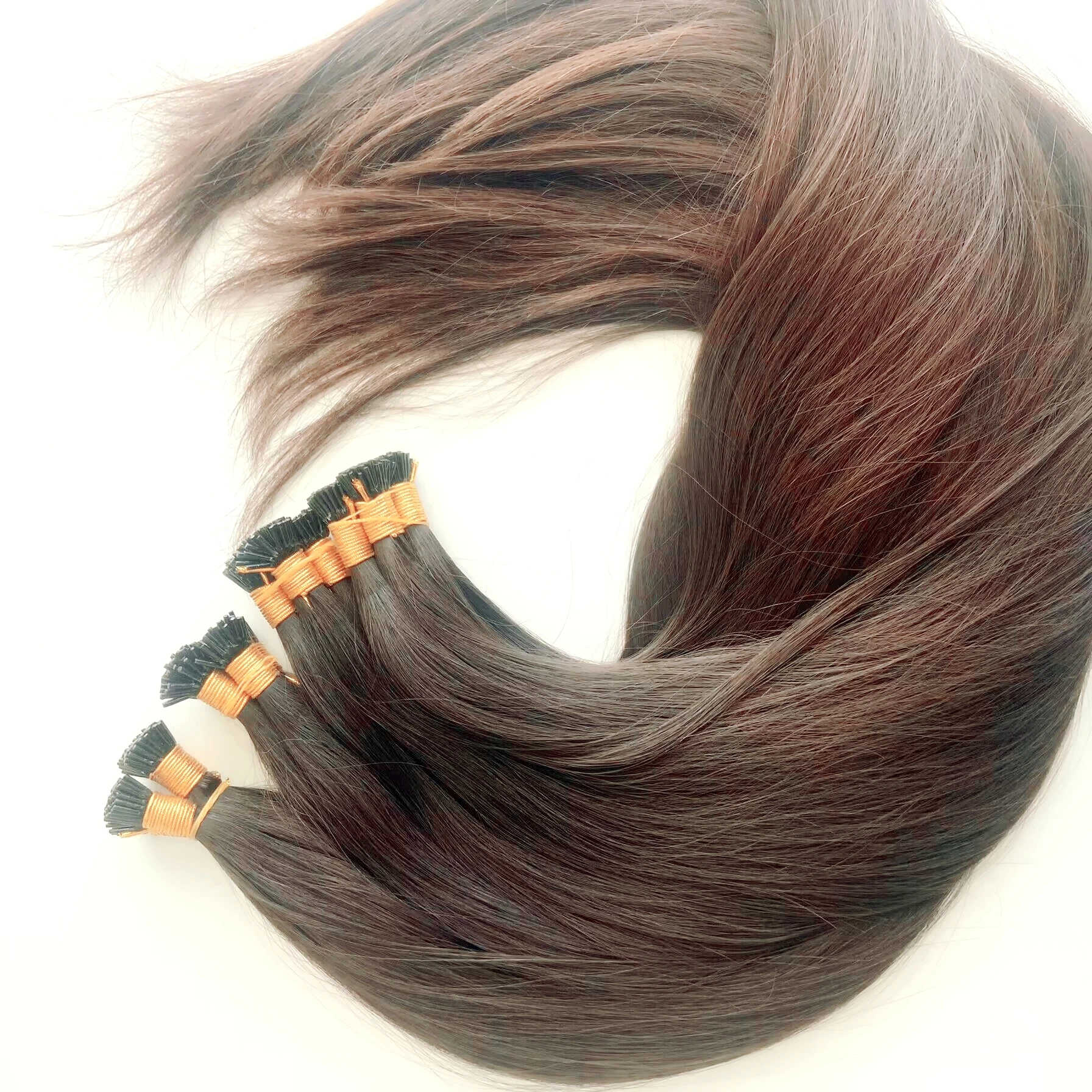 Nauture Blond Raw Virgin Cuticle Aligned Hair Natural Wave Fea Tip Hair Extensions