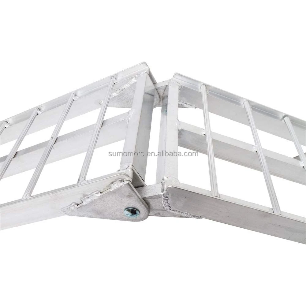 Motorcycle Aluminium Loading Ramp with 2 Support Rod 800LBS Capacity ...