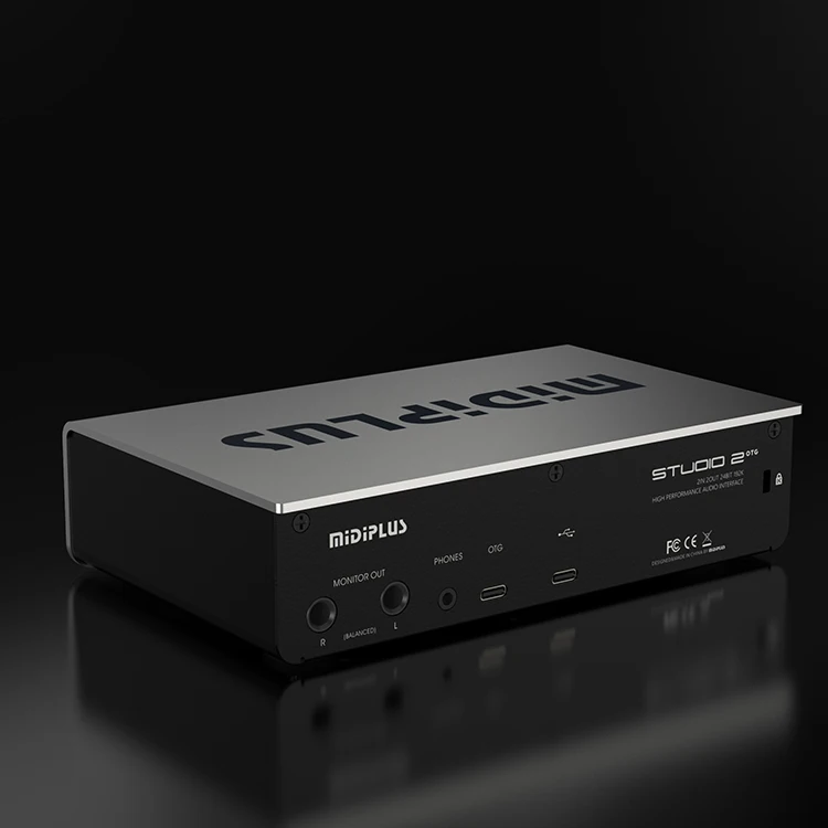 Midiplus Studio 2 OTG Professional Studio Audio Interface 2 in 2 Out USB Audio Mixer Recording Podcast Sound Card for Music Love