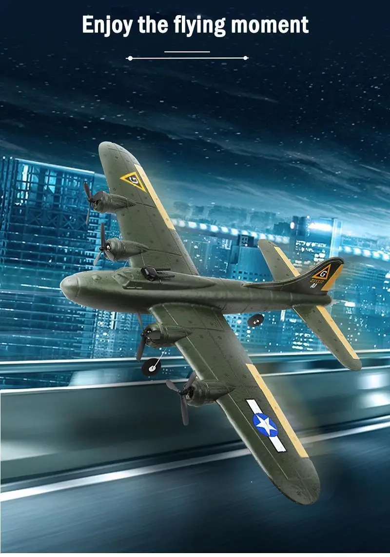 2023 Fx817 Remotecontrolled Aircraft B17 Air Fortress Fighter Drop
