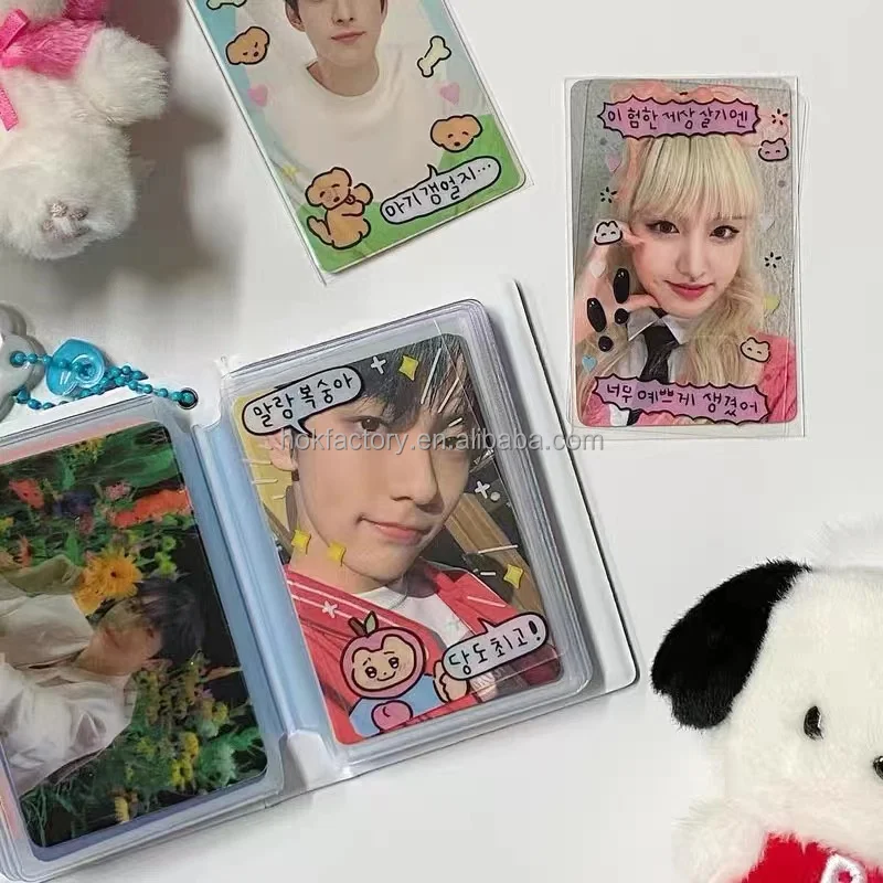 Custom Pvc Plastic Transparent K Pop Clear Photocards For Fans