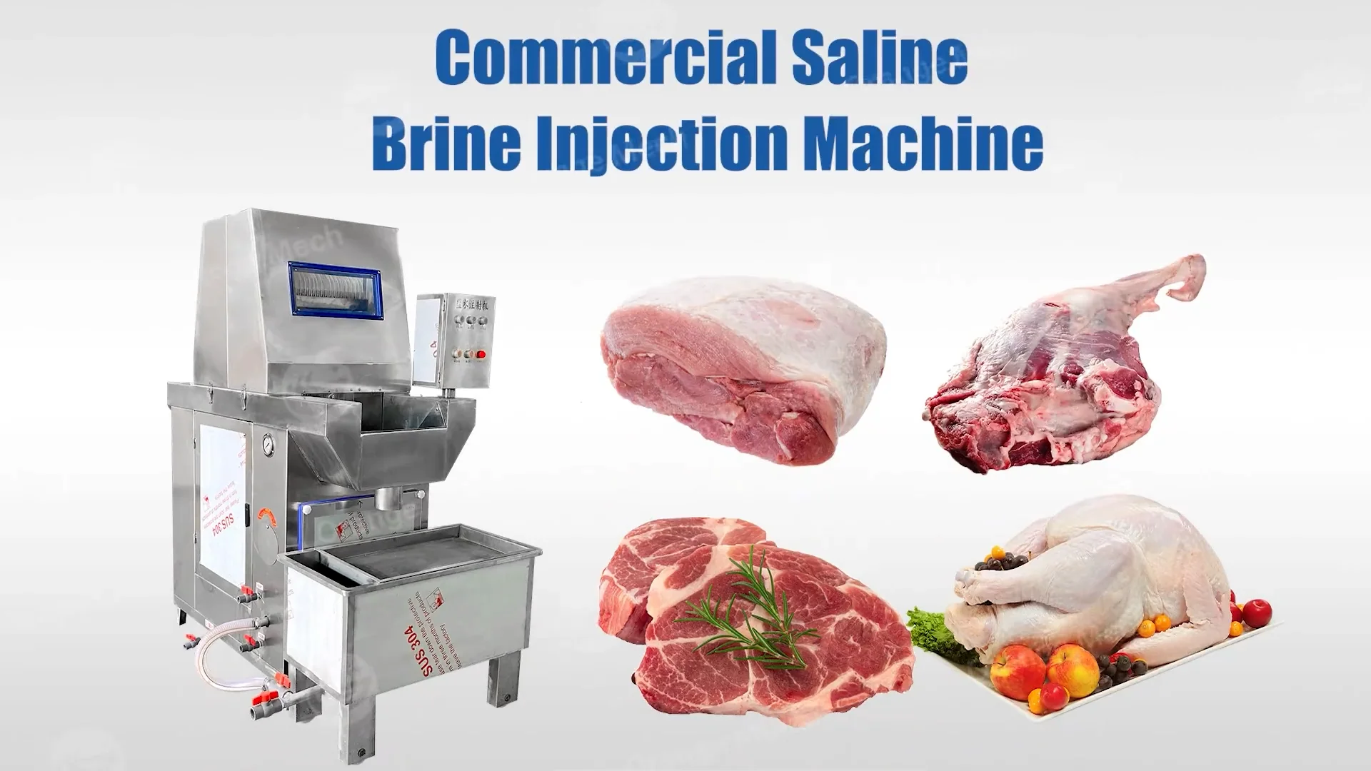 Orme Pneumatic Pork Chicken Meat Saline Brine Injection Machine Liquid ...