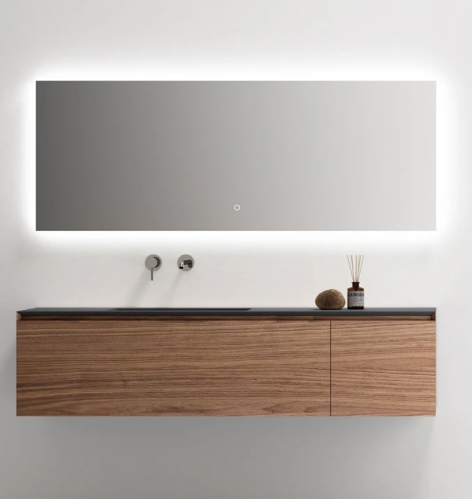 Modern Vanity Wooden Panel Bathroom Cabinet Bathroom Vanities - Buy ...