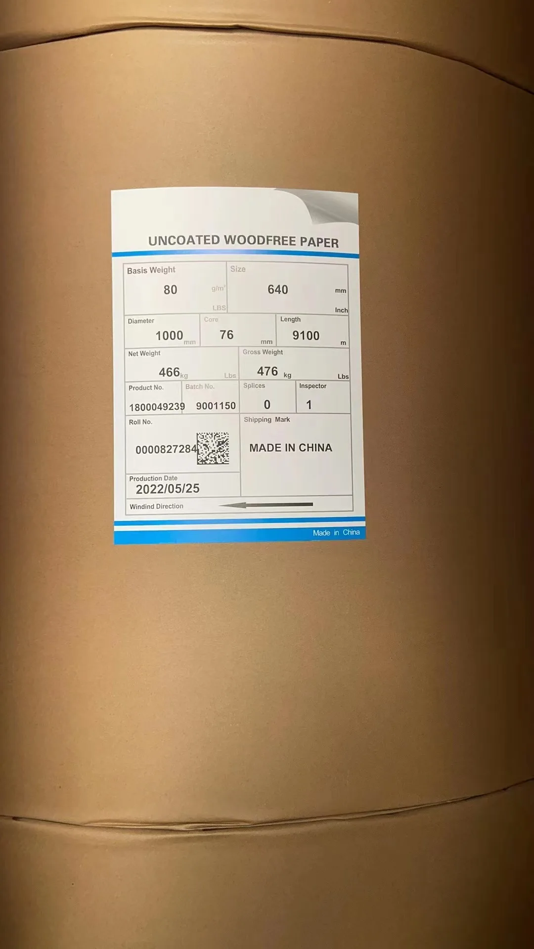 High quality printing paper white uncoated woodfree offset paper 50gsm
