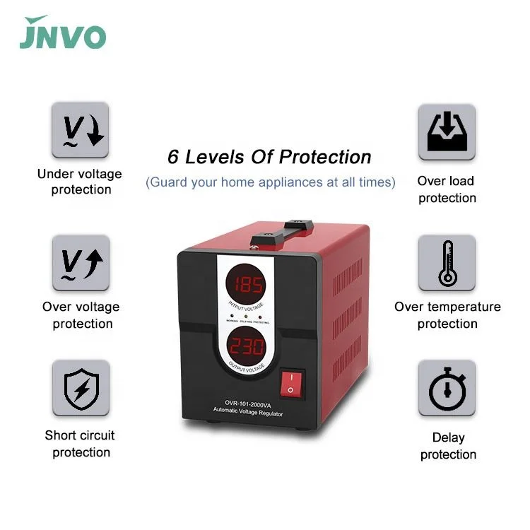 AVR 3000 Watt 3000VA Electron Relay Type Ac Automatic Stabilizer Voltage Regulator 40kva for Computer