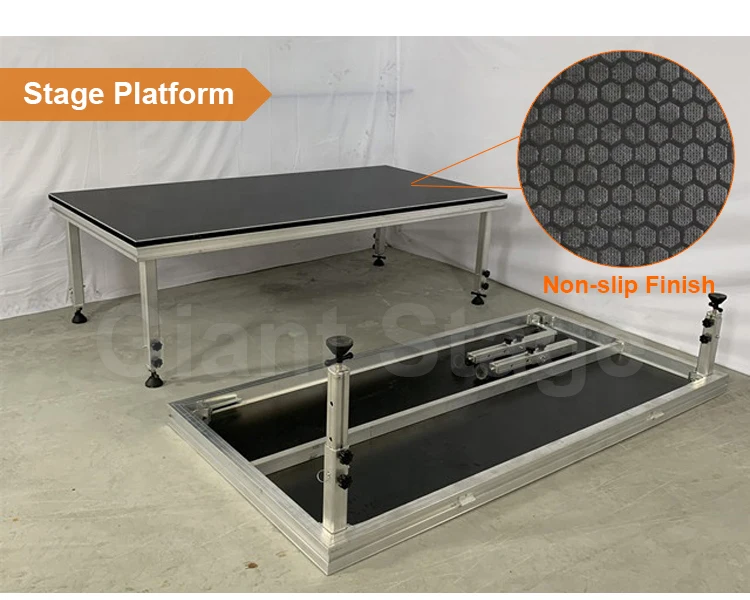 Aluminum 8x8 Drum Riser Modular Stage for Yamaha Drum Kits - Adjustable ...