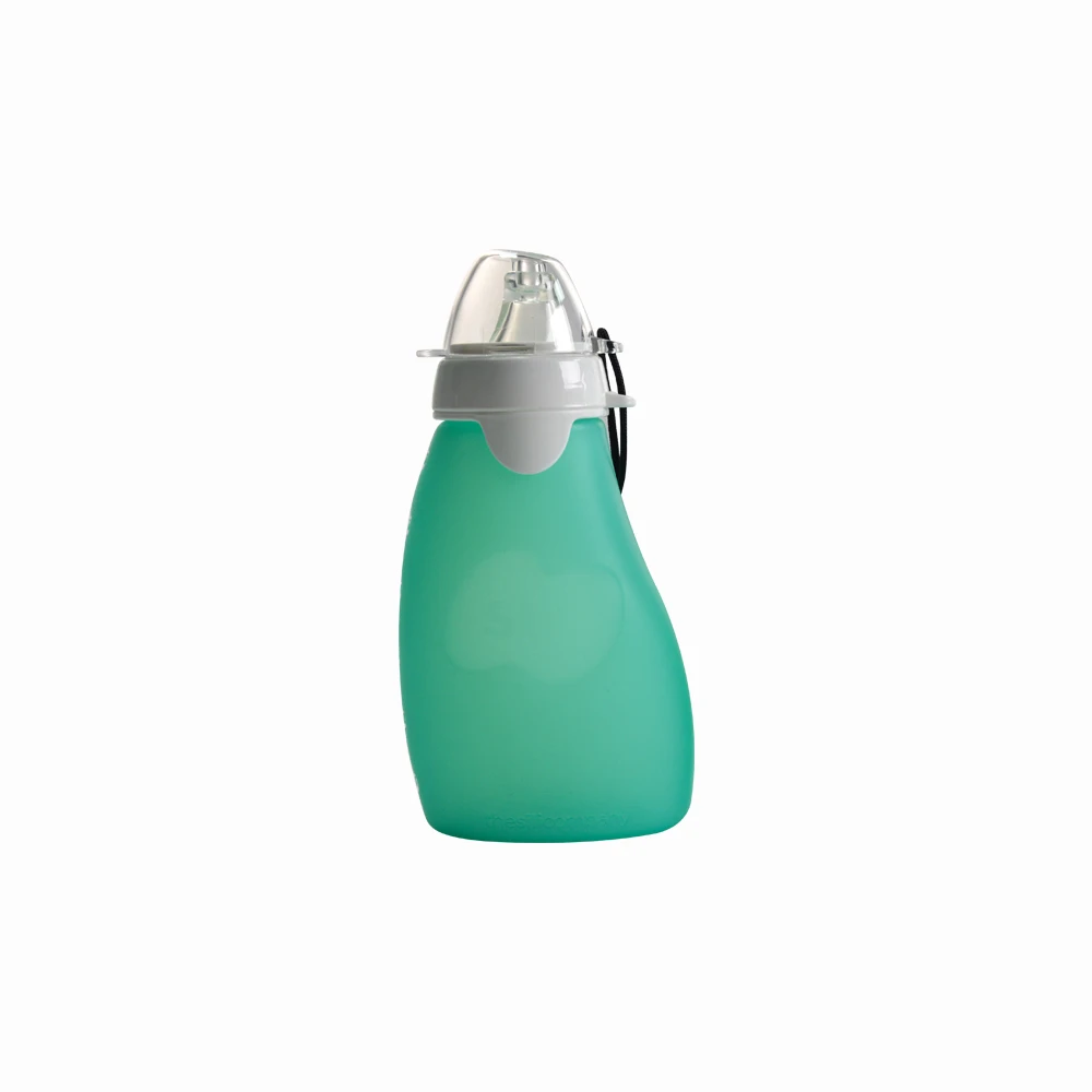 Unique Design Leakproof Feeding Bottle Reusable Food Pouch Silicone Newborn Baby Feeder Feeding Bottle