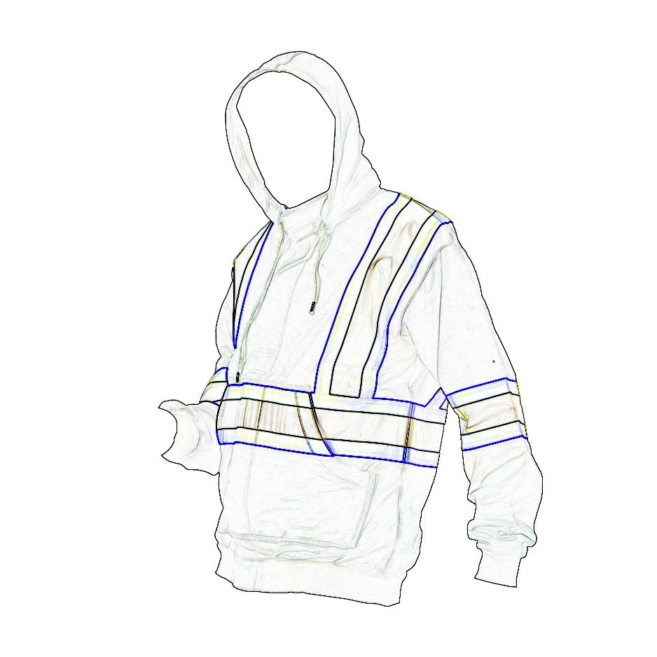 Oem Logo Black Welding Fire Resistant Clothes Work Hoodies Reflective