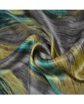 Various patterns on woven silk digital print silk satin fabric in 100% silk